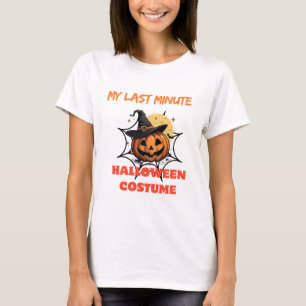 T-shirt Drôle MON DERNIÈRE MINUTE HALLOWEEN CUSTAME Ghost
