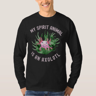T-shirt Drôle Mon Esprit Animal Est Un Axolotl