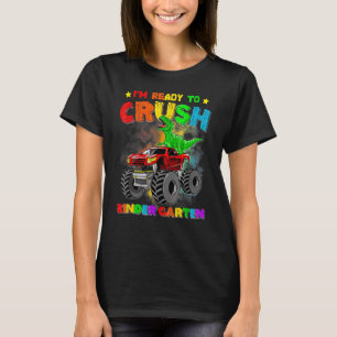 T-shirt Drôle Monster Truck Dinosaur Je suis prêt à écrase
