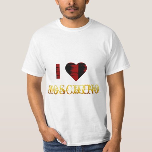 t-shirt drôle moschino  (Devant)