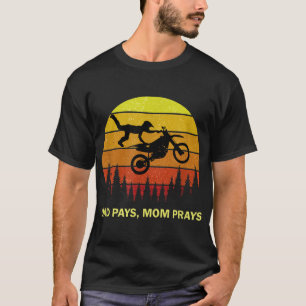 T-shirt Drôle Motocross Idée Pour Parent Papa Maman Fils D