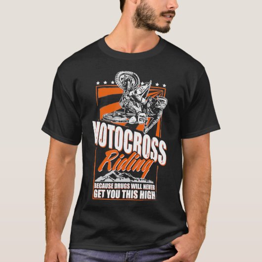 T-shirt Drôle Motocross MX Dirt Bike Devis (Devant)
