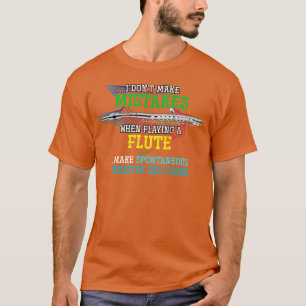 T-shirt Drôle musicien Citation Flutist Flûte
