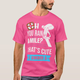 T-shirt Drôle nager Devis nager pour les nageurs
