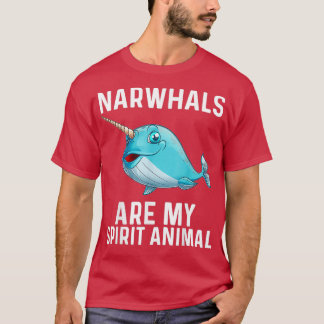 T-shirt Drôle Narwhal Cadeau Pour Hommes Femmes Baleines D