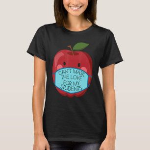 T-shirt Drôle Ne peut masquer l'amour pour mon professeur
