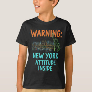 T-shirt Drôle New York City Skyline Débardeur Vintage