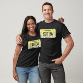 T-shirt Drôle NJ State Vanity License Plate EXIT 13A (Unisexe)