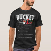 T-shirt Drôle Noël Bucket List Design Noël Fêtes Hu (Devant)