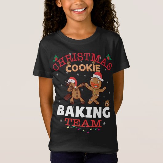 T-Shirt Drôle Noël Chocolat pain d'épices biscuit Bakin (Devant)