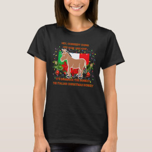 T-shirt Drôle Noël italien Donkey Dominick