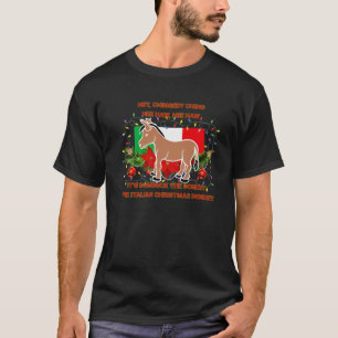 T-shirt Drôle Noël italien Donkey Dominick
