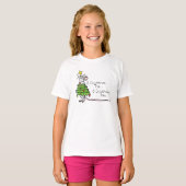 T-shirt Drôle Noël mignon Souris Arbre Cartoon (Devant entier)