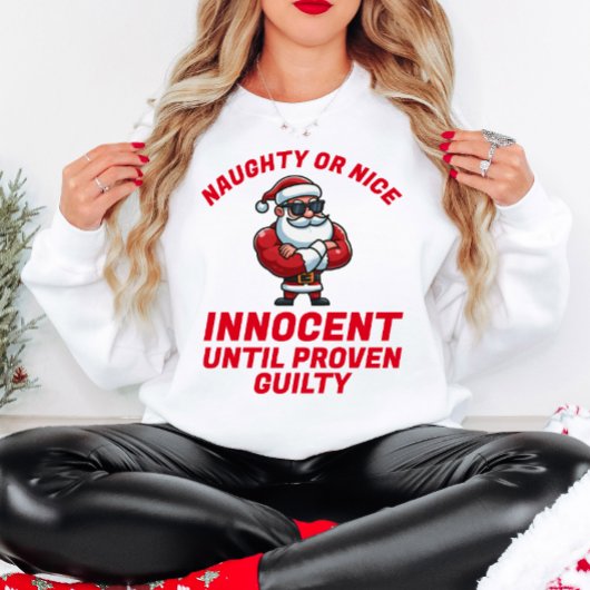 T-shirt Drôle Noël Naughty ou Nice - Prouvez-le !