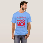 T-shirt Drôle Noël - NON ! NON ! NON ! Bleu drôle (Devant entier)