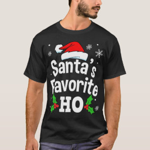 T-shirt Drôle Noël Père Noël Favori Ho mignon
