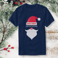 Drôle Noël Père Noël Favori Officier de police