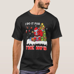 T-shirt Drôle Noël Père Noël Je Le Fais Pour Les Vacan