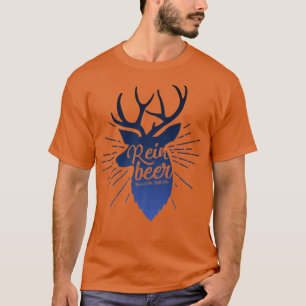 T-shirt Drôle noël renne brebière brasserie bière l