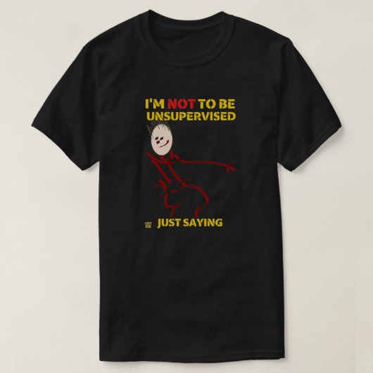 T-shirt drôle "NON SURVEILLÉ" (Design devant)