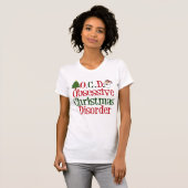 T-shirt Drôle Obsession de Noël mignonne (Devant entier)