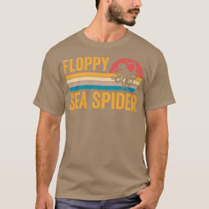T-shirt Drôle Octopus Floppy Sea Spider Retro