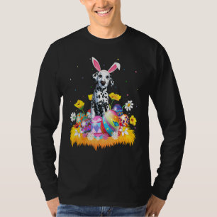 T-shirt Drôle OEuf de Pâques Chien dalmate dimanche de Pâq
