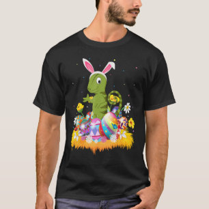 T-shirt Drôle Oeuf de Pâques mignonne Chameleon Dimanche d