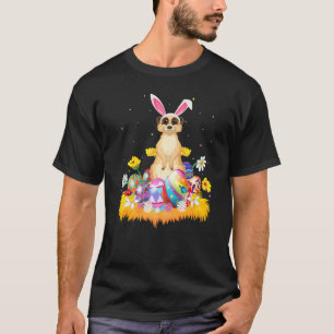T-shirt Drôle Oeuf de Pâques mignonne Meerkat dimanche de