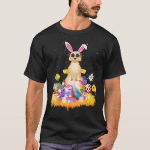 T-shirt Drôle Oeuf de Pâques mignonne Meerkat dimanche de