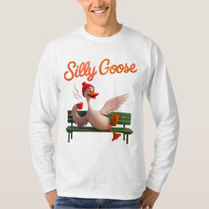 T-shirt Drôle Oie Silly mignonne Oie mème Oie