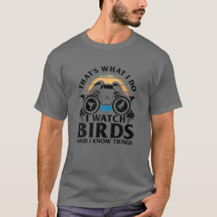 T-shirt Drôle Oiseau à regarder Cadeau Cool Oiseau Amateur