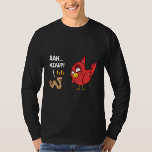 T-shirt Drôle Oiseau ver Ahh Meow Terme Oiseau