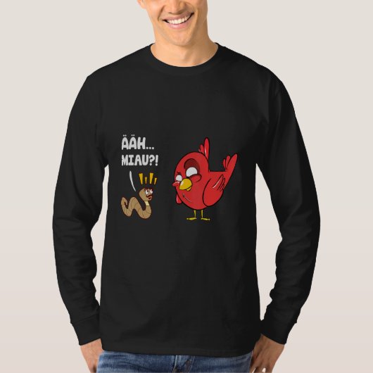 T-shirt Drôle Oiseau ver Ahh Meow Terme Oiseau (Devant)