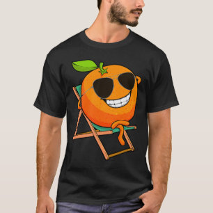 T-shirt Drôle Orange Design Pour Hommes Femmes Enfants Ora