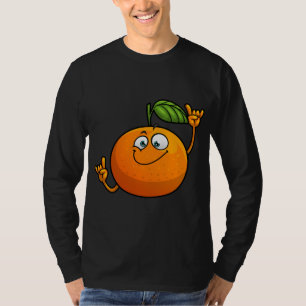 T-shirt Drôle Orange Fruit Novelty Design Pour Hommes Femm