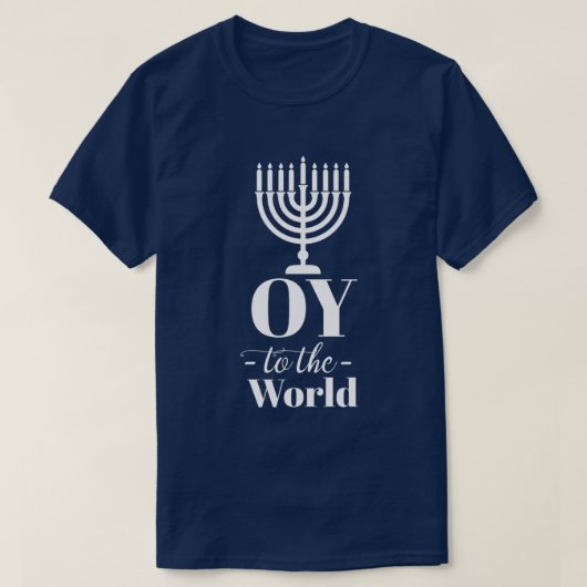 T-shirt Drôle OY AU MONDE Hanoukka (Design devant)