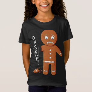 T-Shirt Drôle pain d'épice Oh Snap jeu de Noël