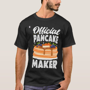 T-shirt Drôle Pancakes Maker Pancakes Petit déjeuner Amour