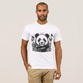 T-shirt Drôle Panda (Devant entier)