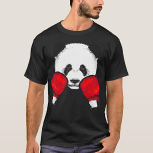 T-shirt Drôle Panda Boxer Cool Amoureux des animaux Gants
