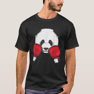 T-shirt Drôle Panda Boxer Cool Amoureux des animaux Gants