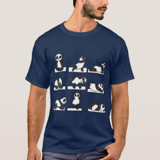 T-shirt Drôle Panda Yoga Pour Hommes Femmes Pilates Cadeau
