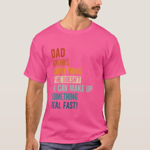 T-shirt Drôle Papa connaît tout le meilleur papa jamais co