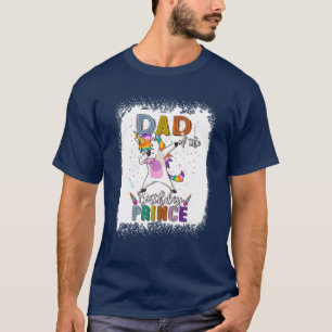 T-shirt Drôle Papa De L'Anniversaire Prince Funny Unicorn
