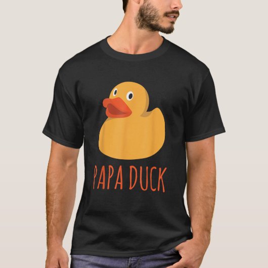 T-shirt Drôle Papa Duck Rubber Ducky Family Correspondant (Devant)