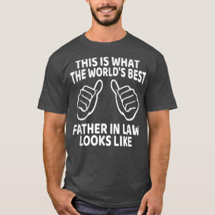 T-shirt Drôle papa Fête des pères de fille Fils en droit B