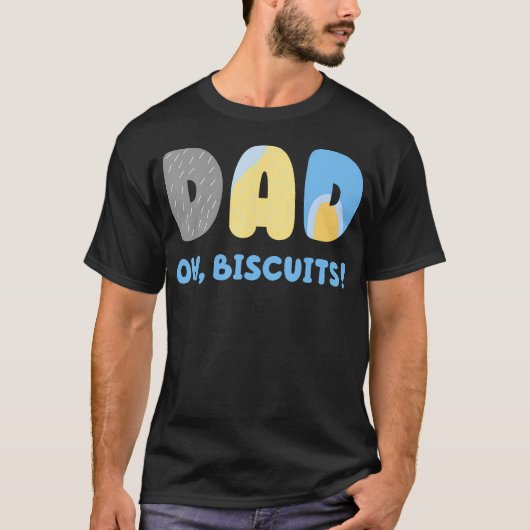T-shirt Drôle papa Hate Biscuits Correspondant Pour Hommes (Devant)