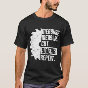 T-shirt Drôle Papa Mesure Coupe Sweer Handyman Père Day