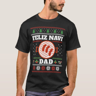T-shirt Drôle Papa Noël Bbq Feliz Navi Papa Douloureux